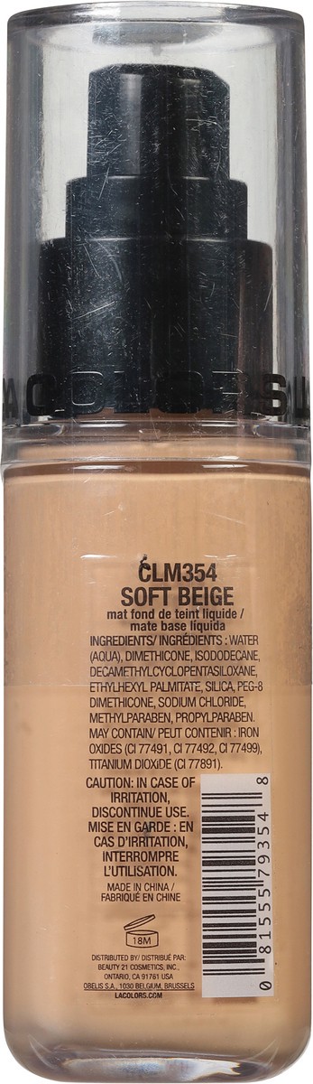 slide 4 of 9, L.A. Colors Truly Matte CLM354 Soft Beige Foundation 1.35 fl oz, 1.35 fl oz