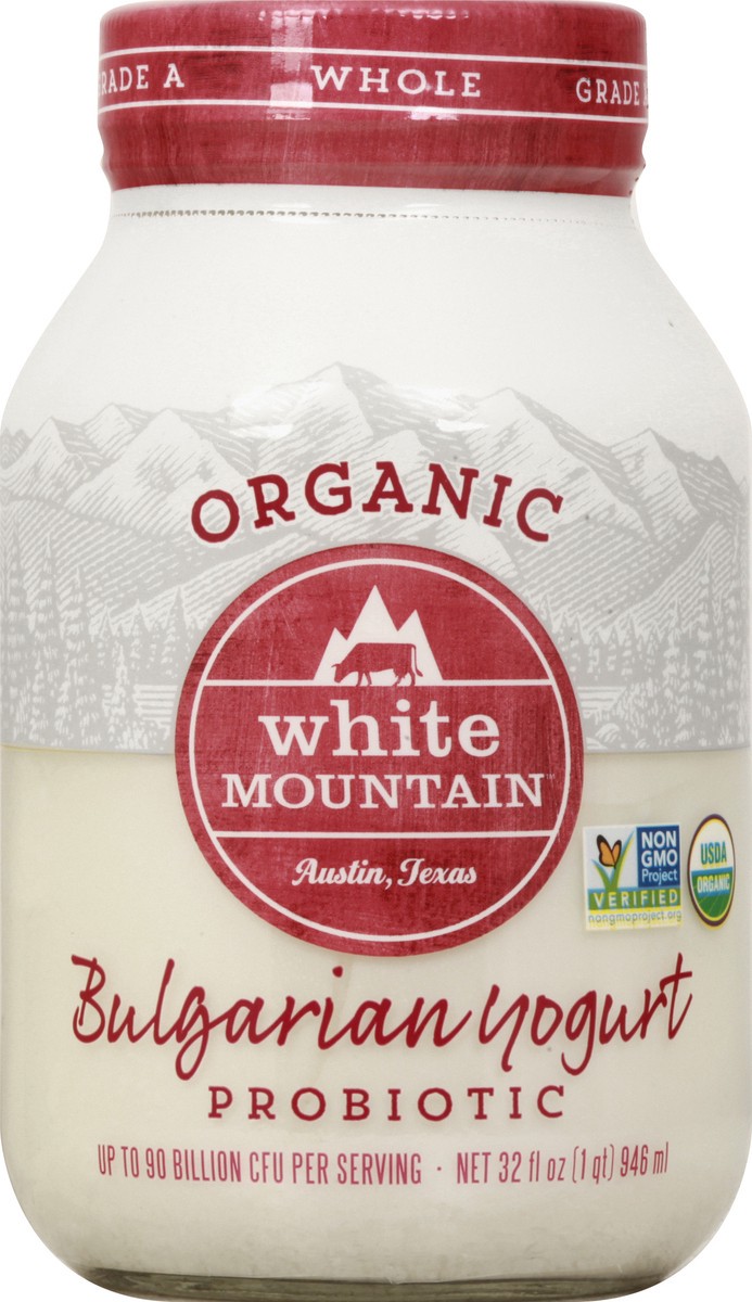 slide 9 of 9, White Mountain Whole Milk Yogurt Og, 32 oz