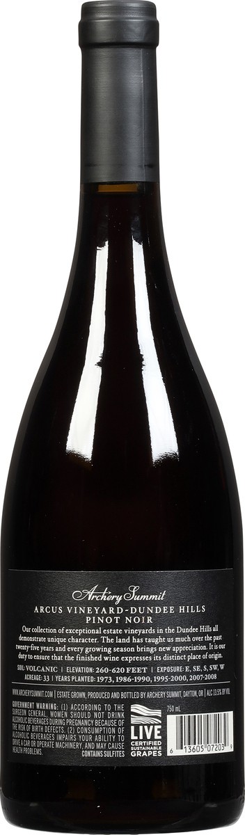 slide 5 of 9, Archery Summit Dundee Hills Arcus Vineyard Pinot Noir 750 ml, 750 ml