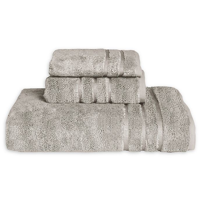 slide 1 of 4, Cariloha Turkish Cotton/Viscose Blend Bath Towel Set - Grey, 3 ct