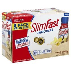 SlimFast Coffee House Mocha Cappuccino Meal Replacement Shake 8 - 11 fl oz Bottles