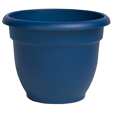 slide 1 of 1, Ariana Plastic Self-Watering Planter, Deep Sea, 10 in