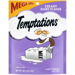 Temptations Creamy Dairy Flavor Mega Treats for Cats 6.3 oz