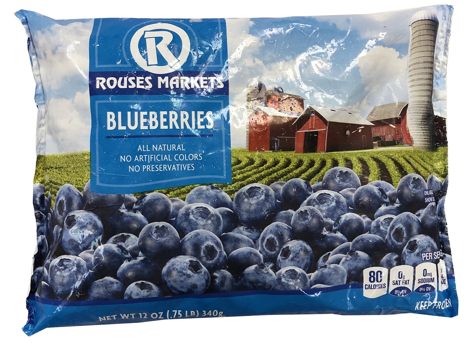 slide 1 of 1, Rouses Frozen Blueberries, 12 oz