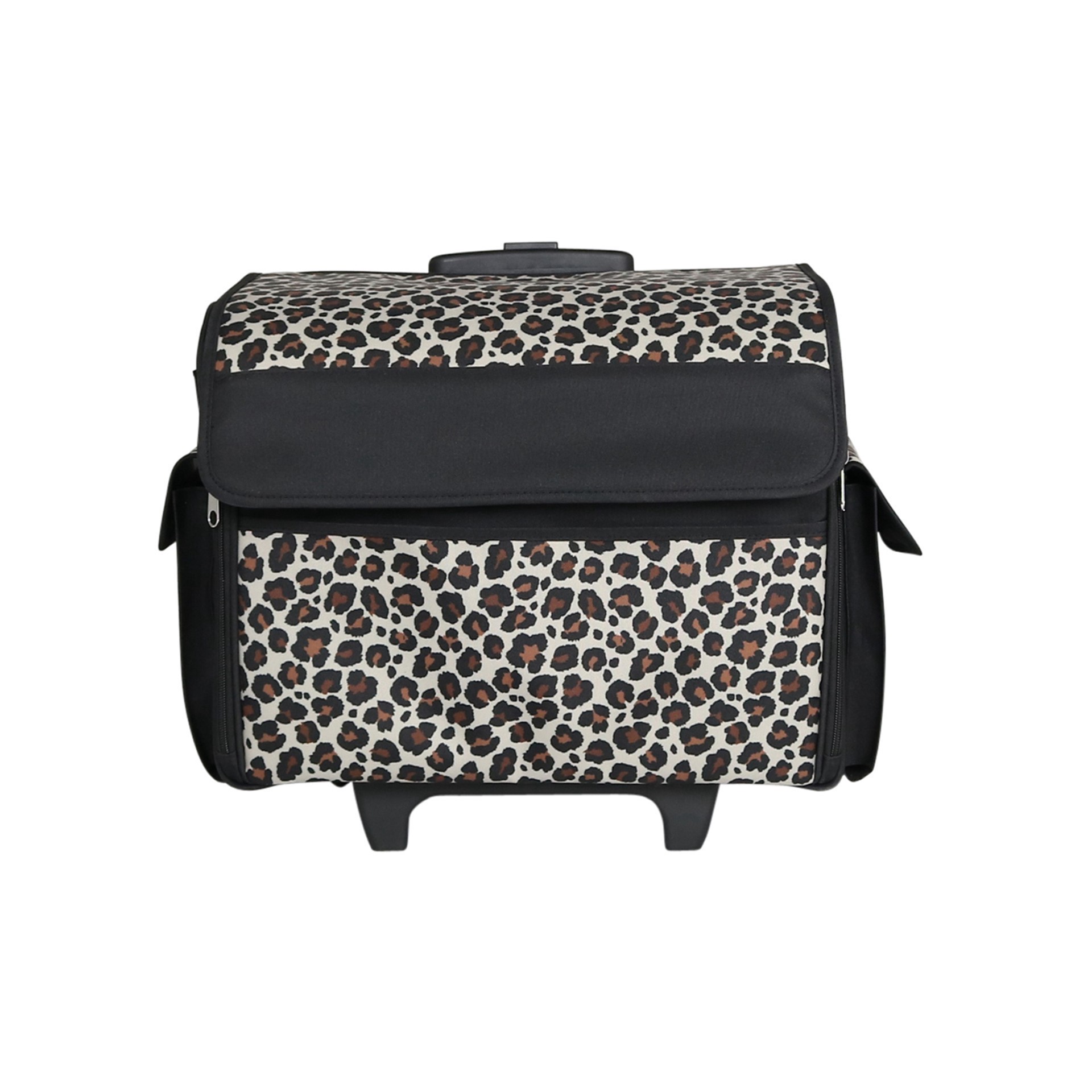 slide 6 of 6, Everything Mary Leopard Sewing Machine Tote, 5 in x 8 in x 11 in
