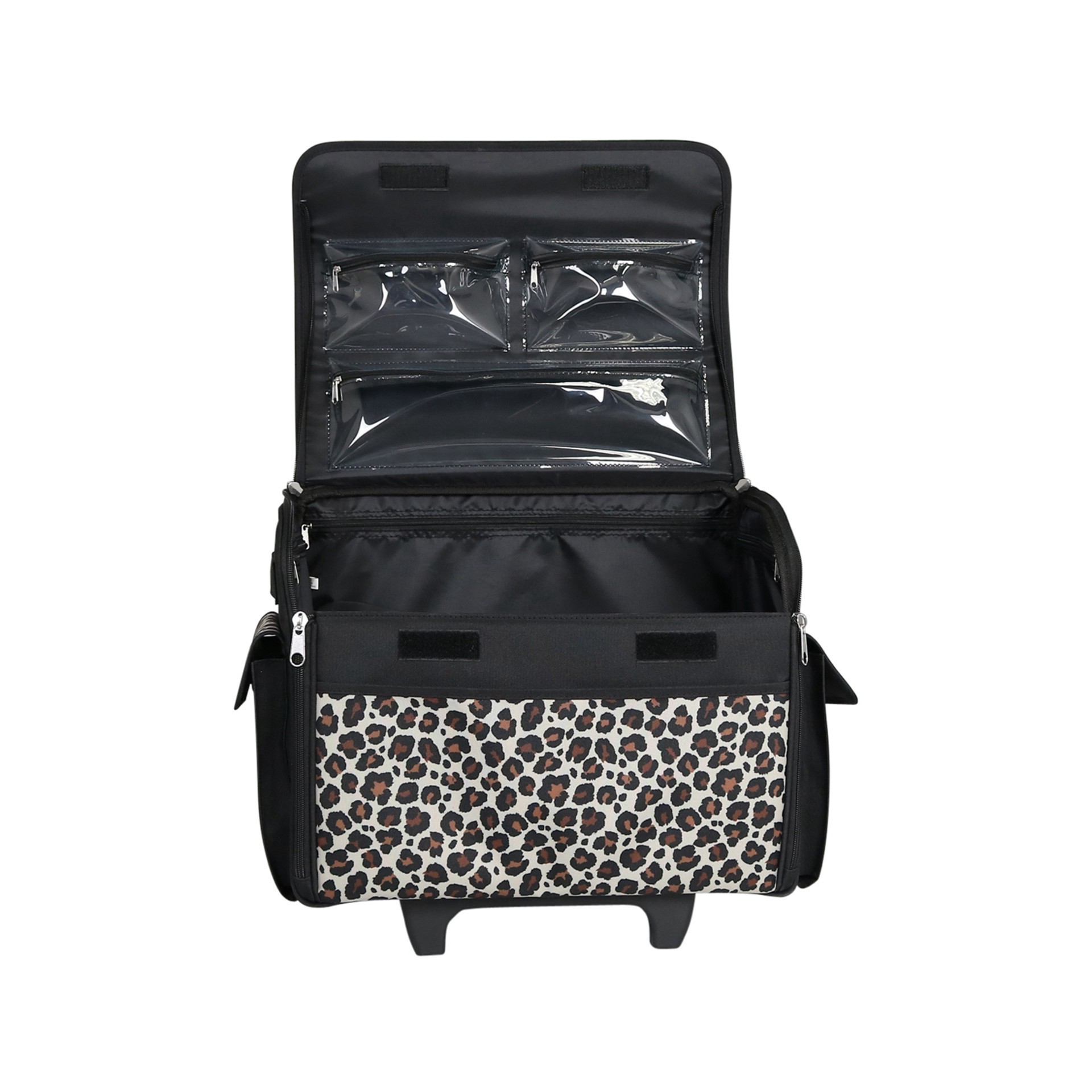 slide 4 of 6, Everything Mary Leopard Sewing Machine Tote, 5 in x 8 in x 11 in