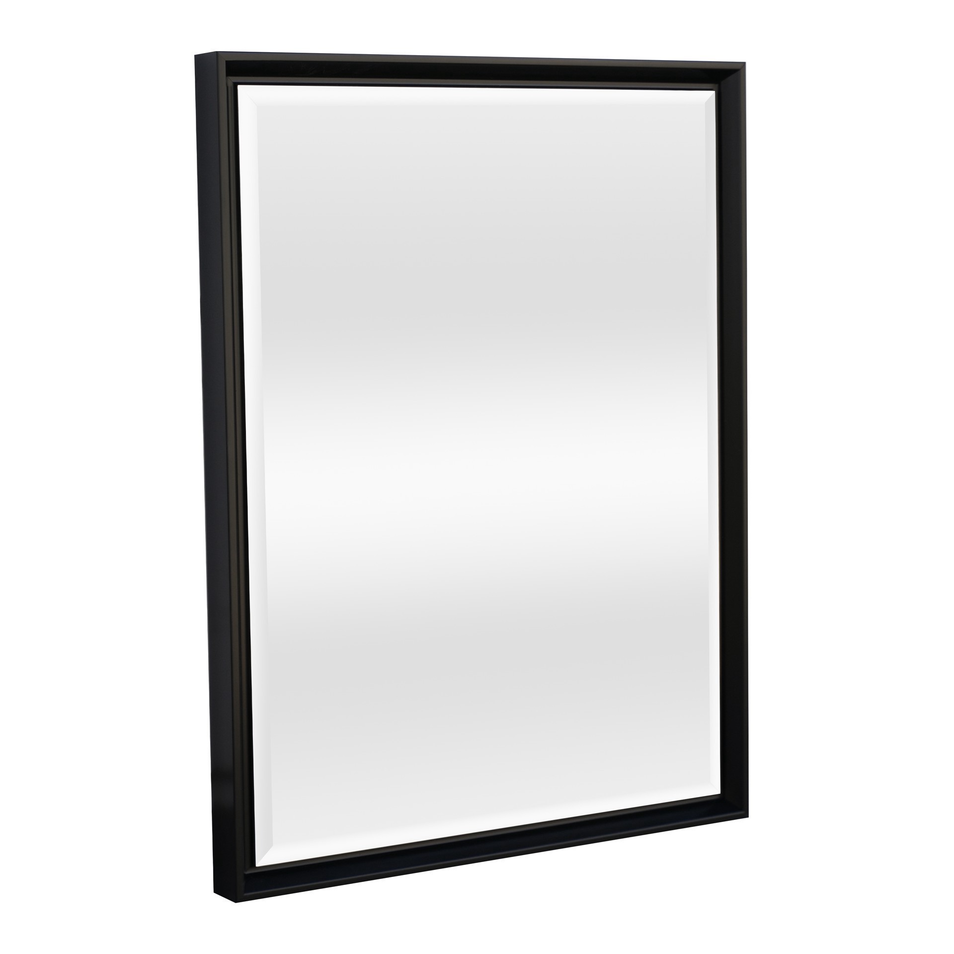 slide 5 of 5, 18" X 24" Black Decorative Float Mirror By Ashland, 18 in x 24 in