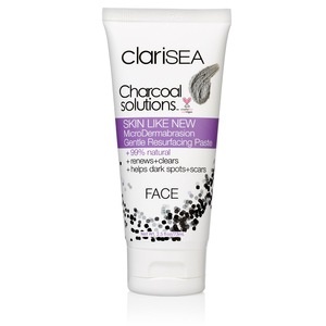 slide 1 of 1, clariSEA Charcoal Solutions, Skin Like New Microdermabrasion Gentle Resurfacing Paste, 2.5 oz