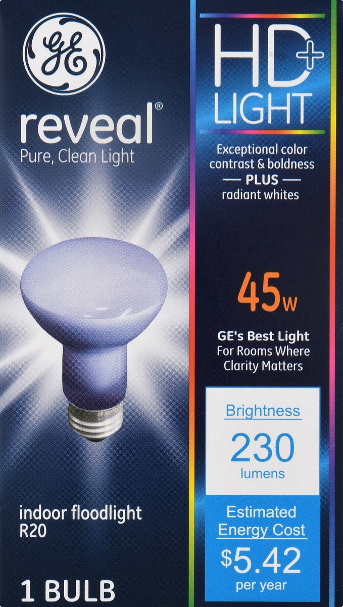 slide 1 of 10, GE Spot Light Reveal 45 Watt - Each, 1 ct