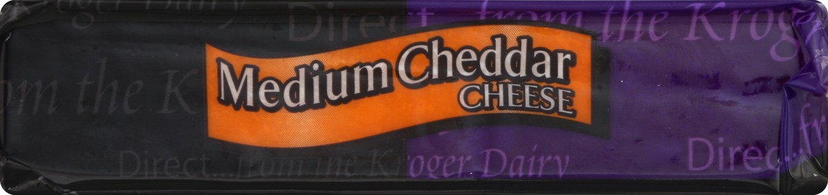 slide 5 of 5, Kroger Medium Cheddar Cheese Bar, 16 oz