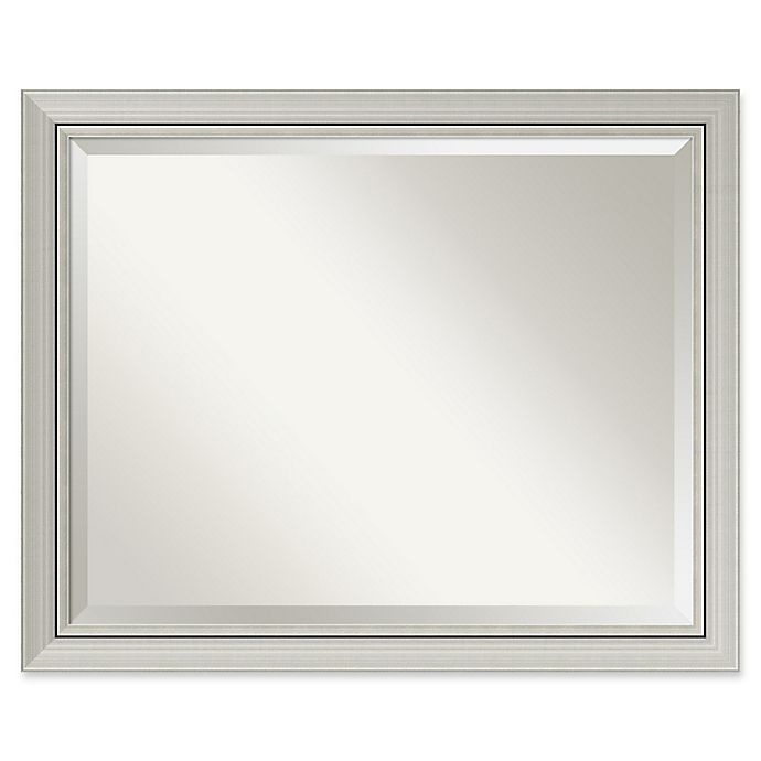 slide 1 of 6, Amanti Art Romano Narrow Large Bathroom Mirror - Silver, 1 ct