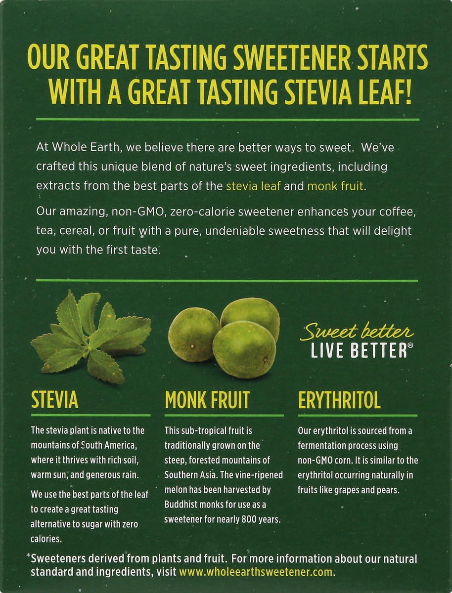 slide 9 of 9, Whole Earth Sweetener Co. Nature Sweet Stevia Monk Fruit, 40 ct