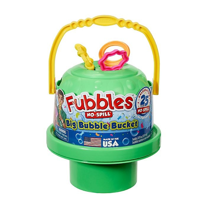 slide 2 of 4, Fubbles No Spill Bubble Bucket Set with Bubble Solution, 7 ct