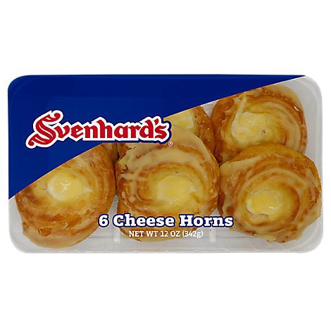 slide 1 of 1, Svenhard's Cheese Horns, 6 ct