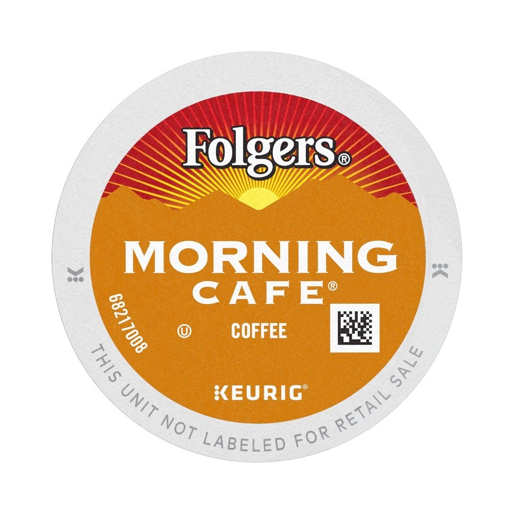 slide 2 of 7, Folgers Morning Cafe Dark Roast Coffee - Keurig K-Cup Pods, 24 ct