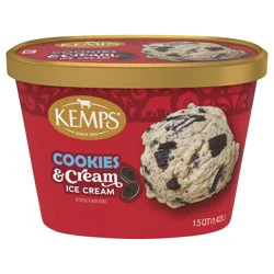 Kemps Cookies & Cream Ice Cream - 1.5 Quart