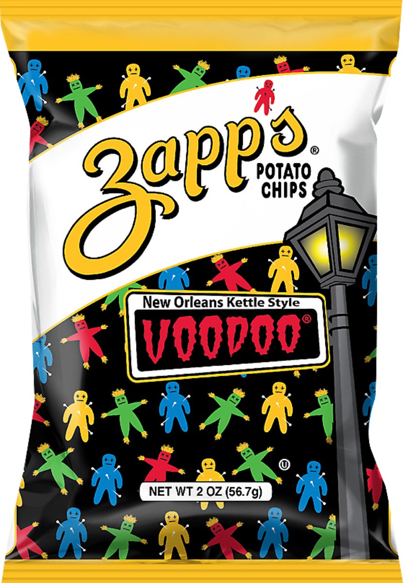 slide 2 of 10, Zapp's New Orleans Kettle Style Voodoo Potato Chips 2 oz, 2 oz