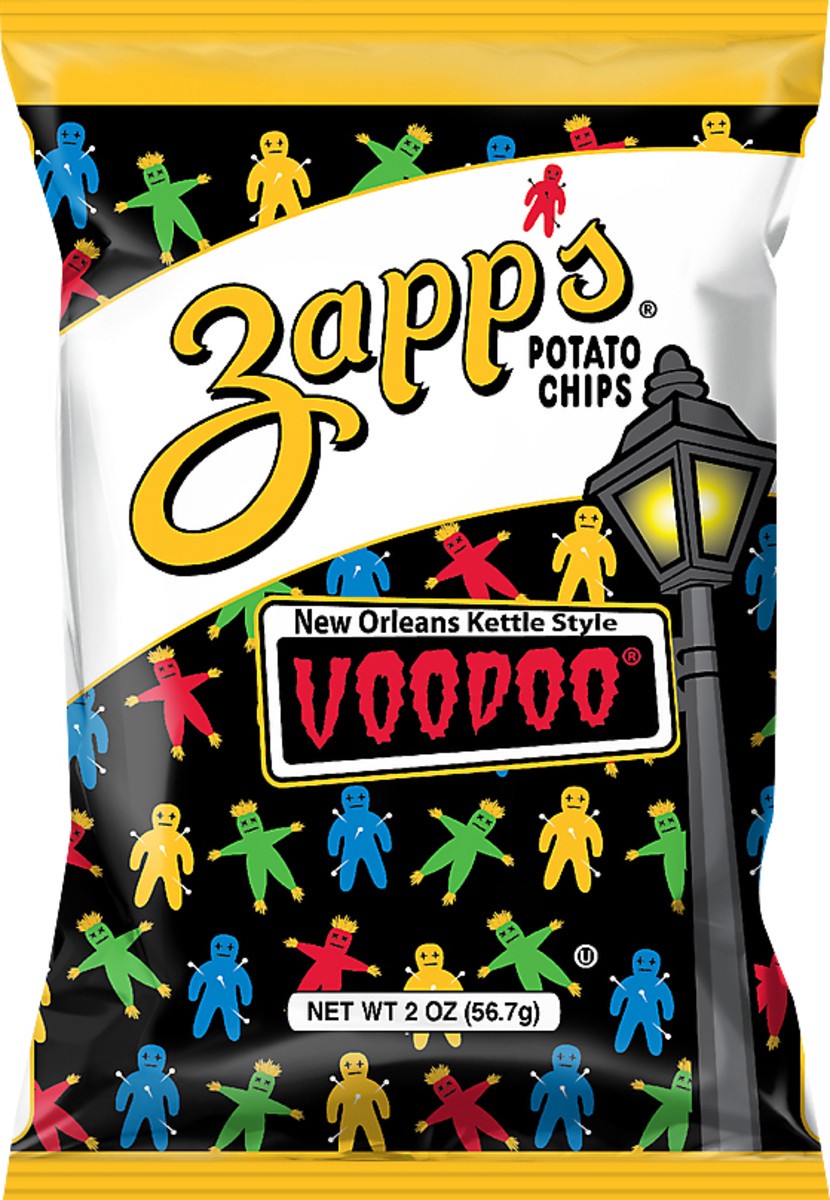 slide 1 of 10, Zapp's New Orleans Kettle Style Voodoo Potato Chips 2 oz, 2 oz