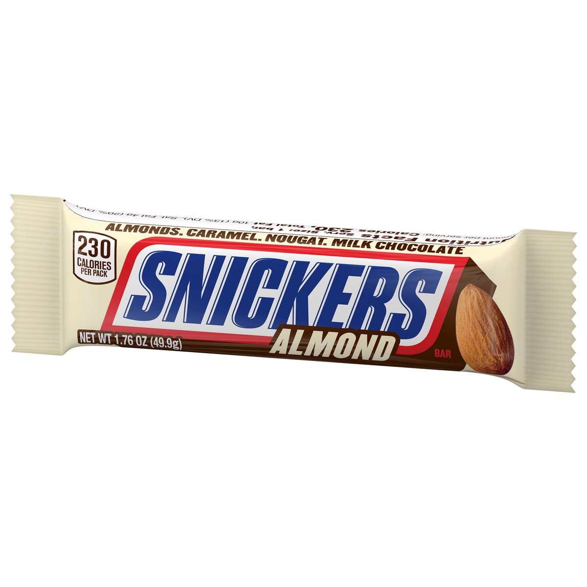 slide 3 of 9, Snickers Almond Single Chocolate Candy Bar, 1.7 oz