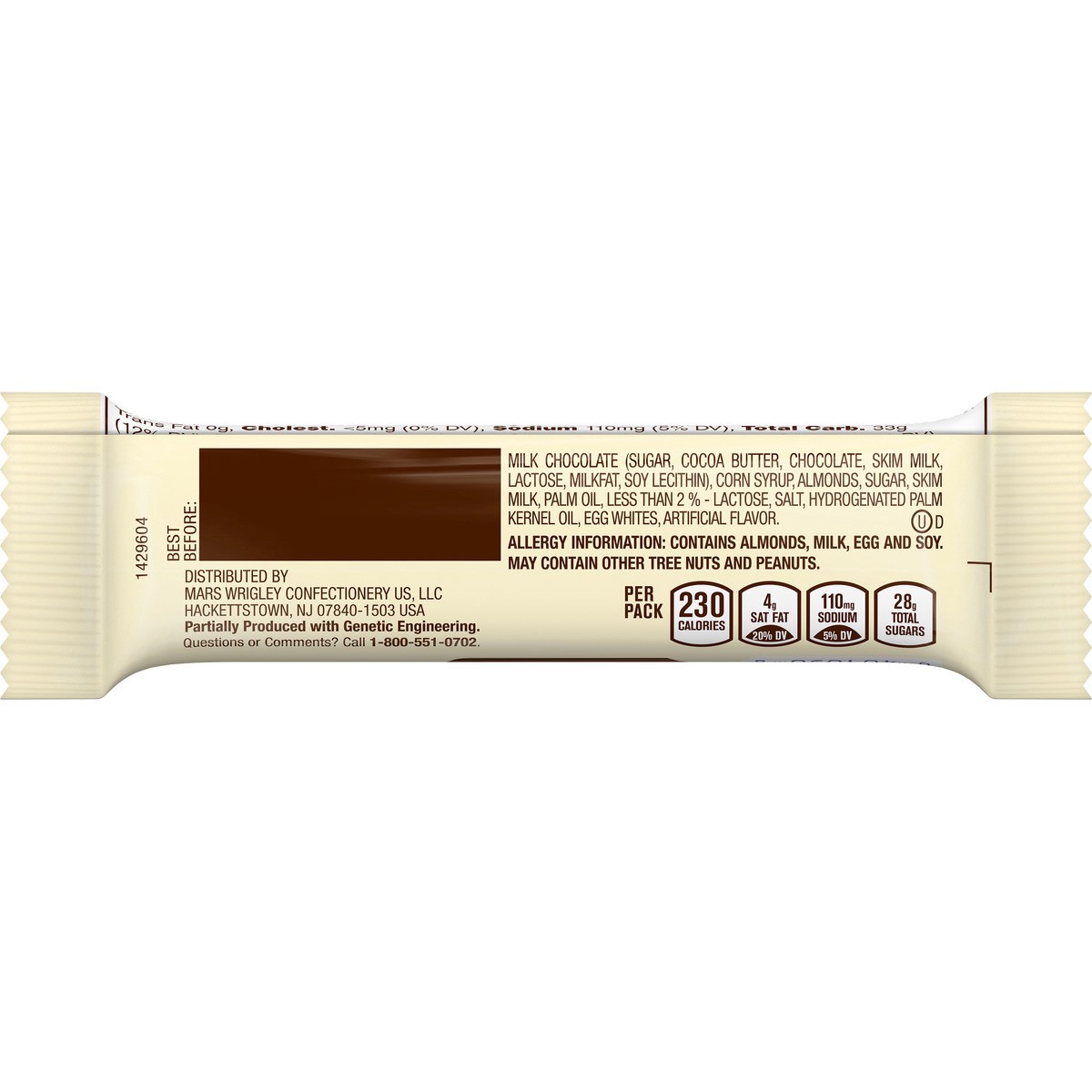 slide 5 of 9, Snickers Almond Single Chocolate Candy Bar, 1.7 oz