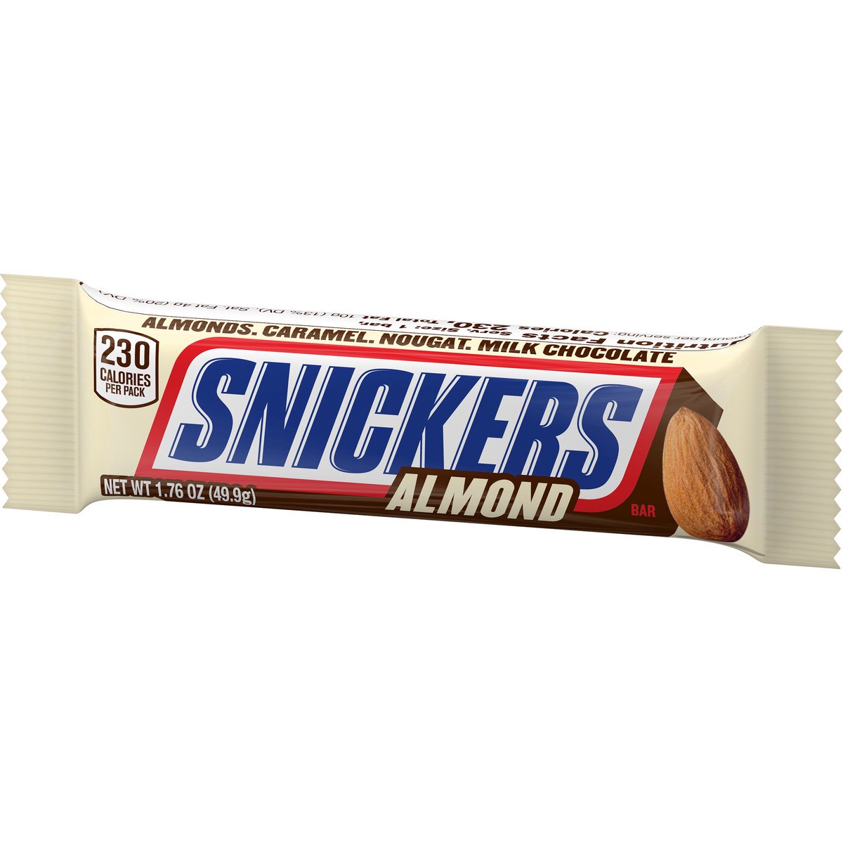 slide 8 of 9, Snickers Almond Single Chocolate Candy Bar, 1.7 oz