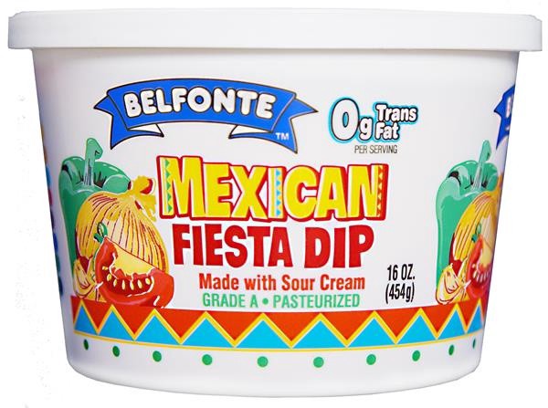 slide 1 of 1, Belfonte Mexican Fiesta Dip, 16 oz