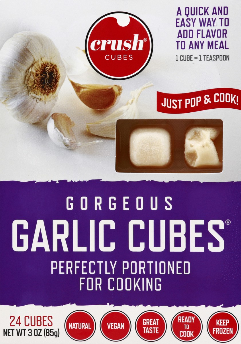 slide 2 of 4, Crush Cubes Gorgeous Garlic Cubes 24Ct, 3 oz