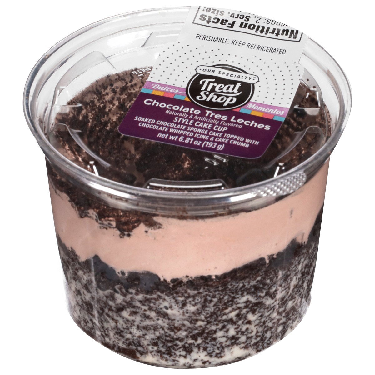 slide 2 of 12, Our Specialty Treat Shop Chocolate Style Cake Cup 6.81 oz, 6.81 oz
