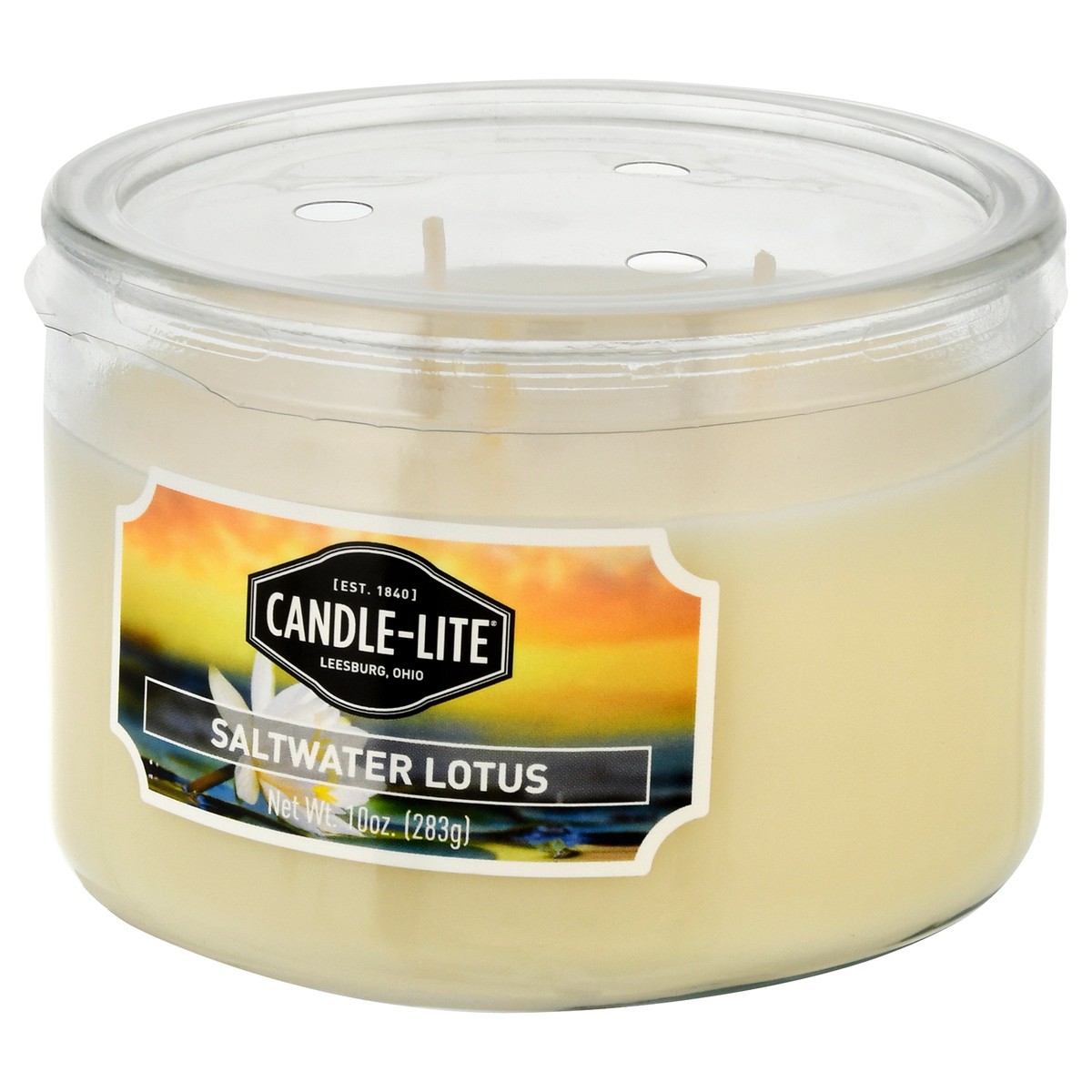 slide 8 of 9, Candle-Lite Everyday Saltwater Lotus, 10 oz