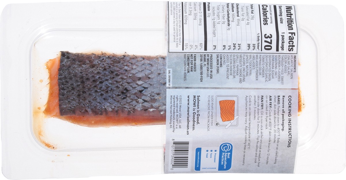 slide 14 of 15, Mowi Sweet Bourbon Flavored Atlantic Salmon 6 oz, 6 oz