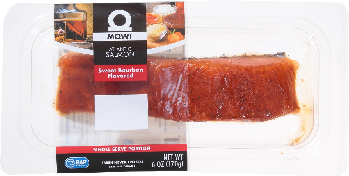 slide 12 of 15, Mowi Sweet Bourbon Flavored Atlantic Salmon 6 oz, 6 oz
