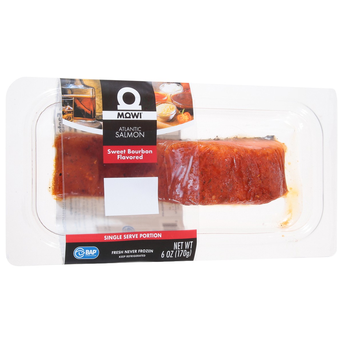 slide 9 of 15, Mowi Sweet Bourbon Flavored Atlantic Salmon 6 oz, 6 oz