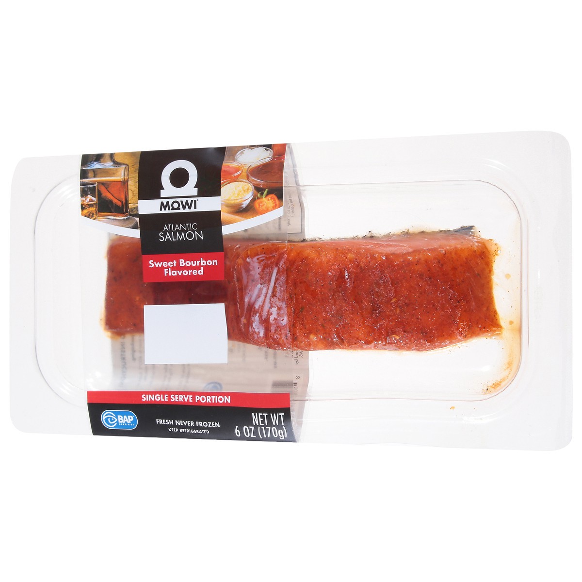slide 4 of 15, Mowi Sweet Bourbon Flavored Atlantic Salmon 6 oz, 6 oz