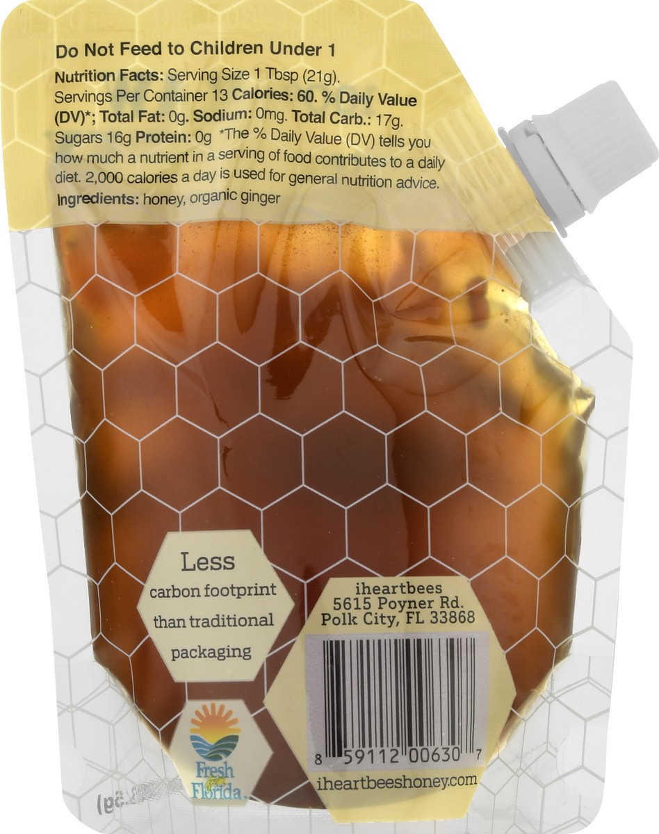 slide 3 of 13, I Heart Bees Unfiltered Real Ginger Honey 10 oz, 10 oz