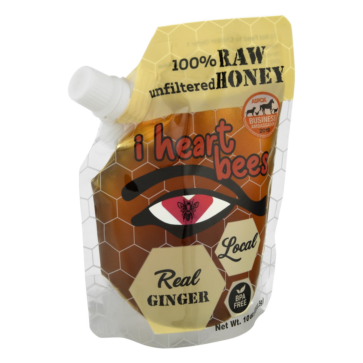 slide 7 of 13, I Heart Bees Unfiltered Real Ginger Honey 10 oz, 10 oz