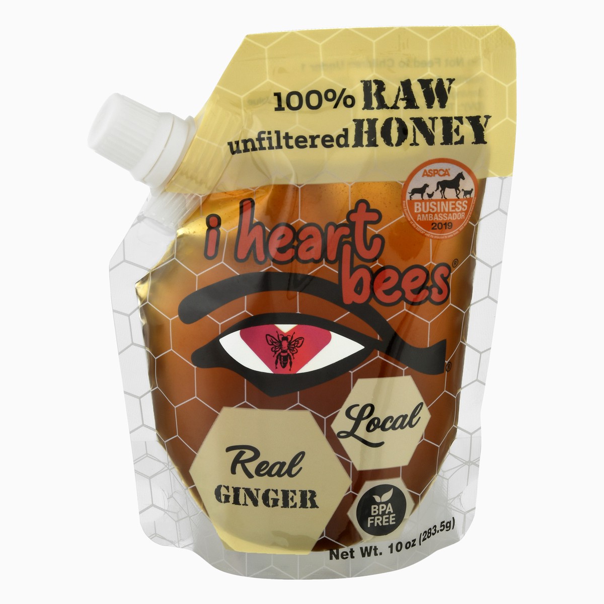 slide 1 of 13, I Heart Bees Unfiltered Real Ginger Honey 10 oz, 10 oz