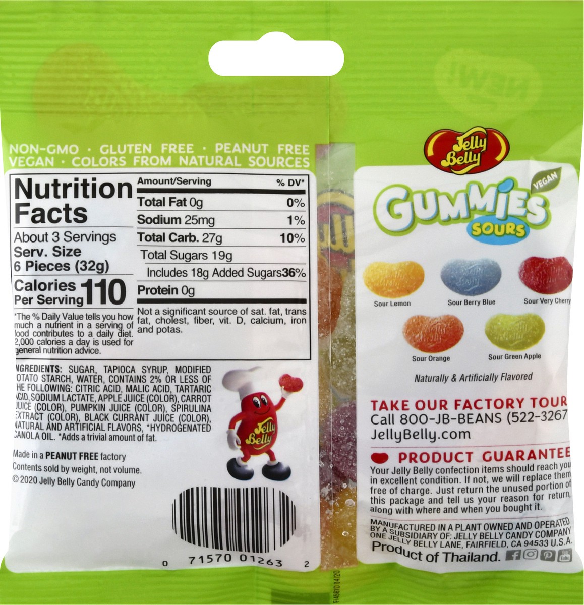 slide 4 of 9, Jelly Belly Assorted Sour Gummies, 3.5 oz Bag, 3.5 oz