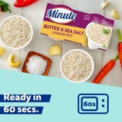 Minute Jasmine Rice, Butter & Sea Salt