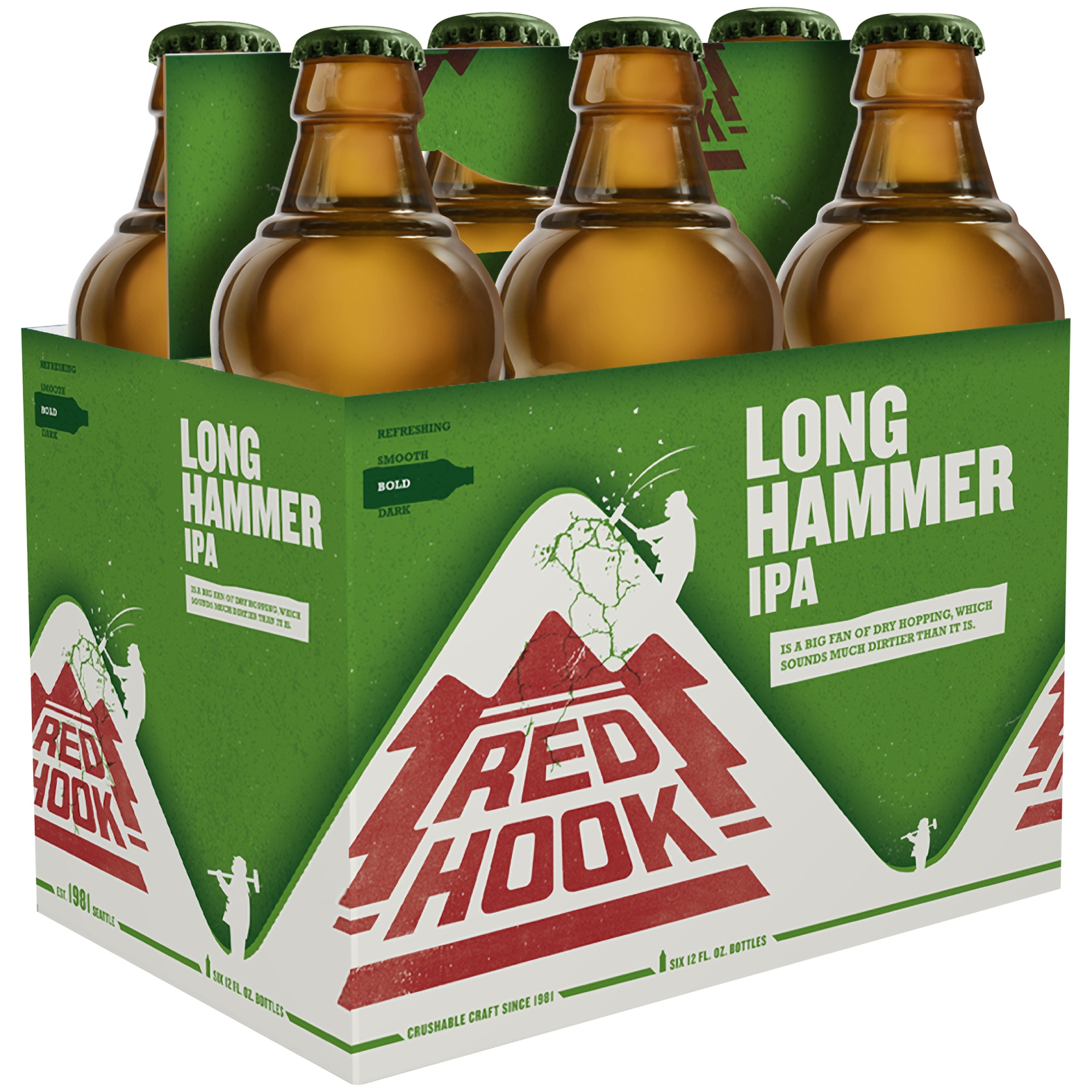 Redhook Long Hammer IPA, 6.2 ABV 6 ct; 12 oz Shipt