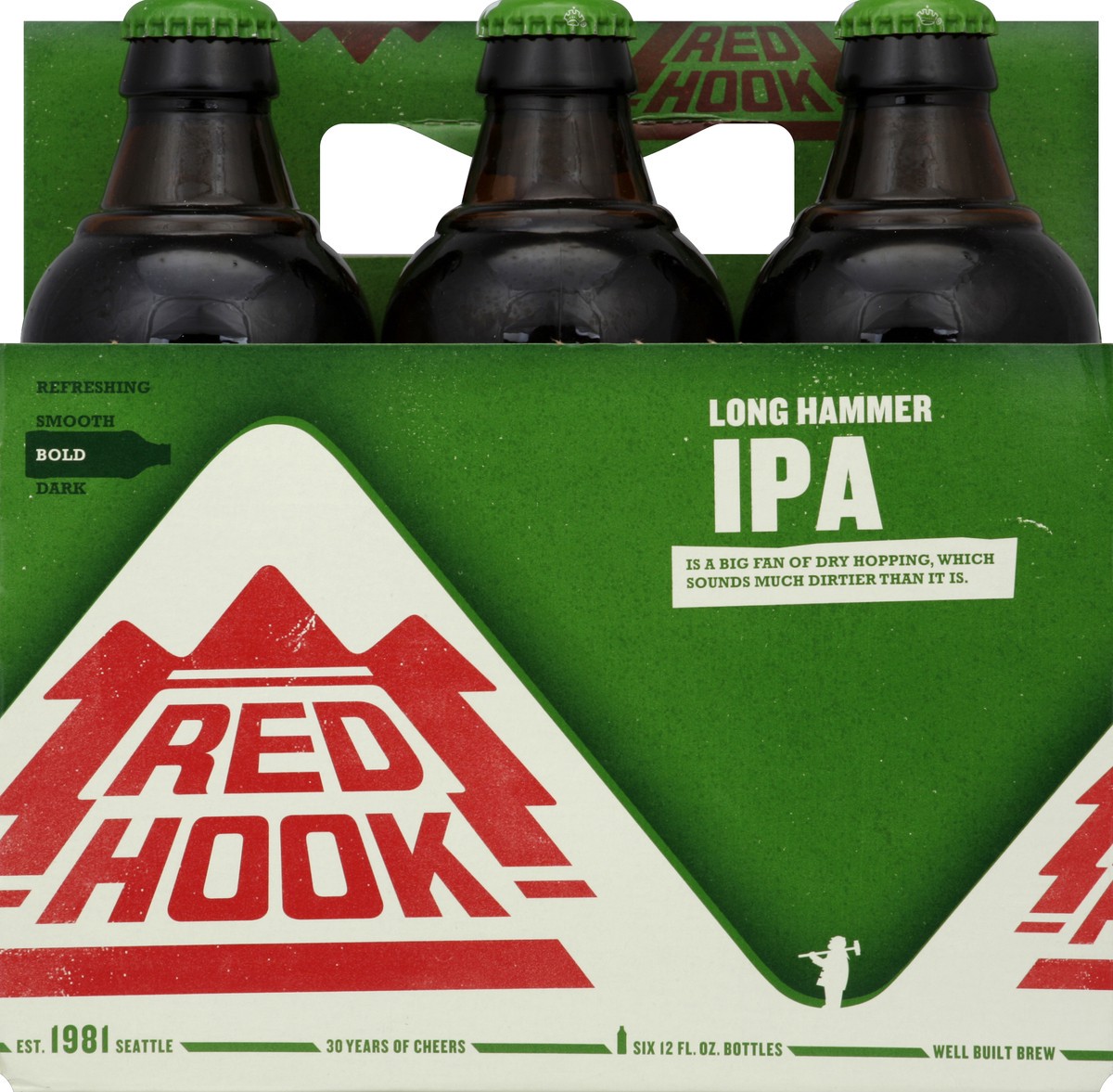 slide 6 of 7, Redhook Long Hammer IPA, 6 Pack 12 fl. oz. Cans, 6.2% ABV, 6 ct; 12 oz