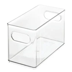 iDesign The Home Edit Narrow Pantry Bin, Clear, 1 ct