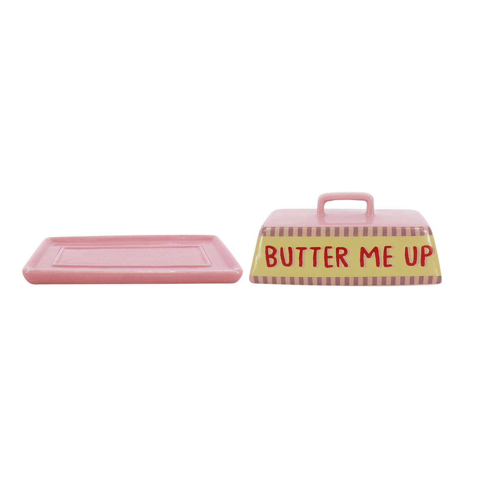 slide 5 of 5, 7.5" Butter Me Up Butter Dish With Lid By Ashland, 7.5 in x 3.75 in x 3.25 in