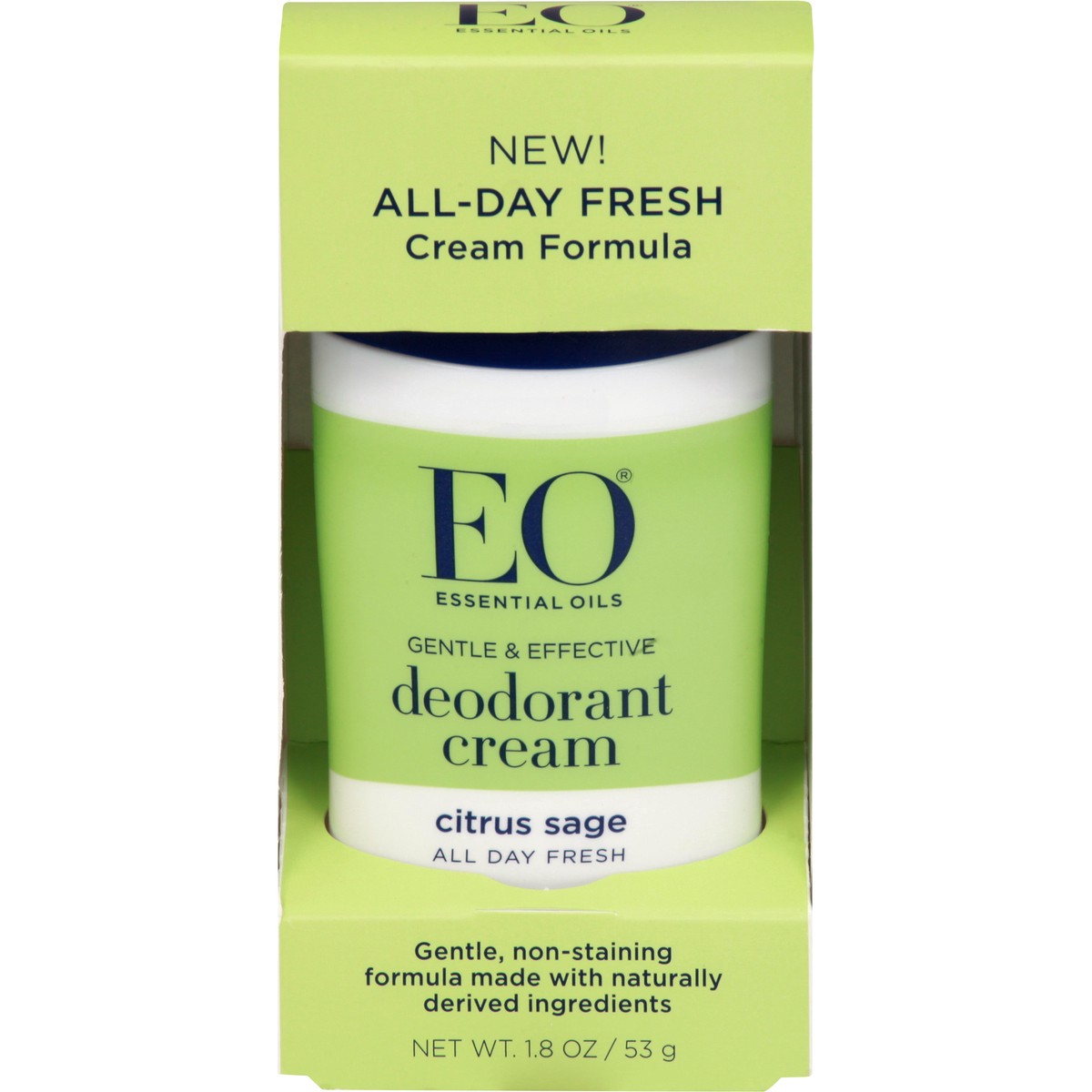 slide 1 of 9, EO DEOd Cream Citrus Sage, 1.8 oz