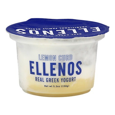 slide 1 of 1, Ellenos Lemon Curd Yogurt, 5.3 oz