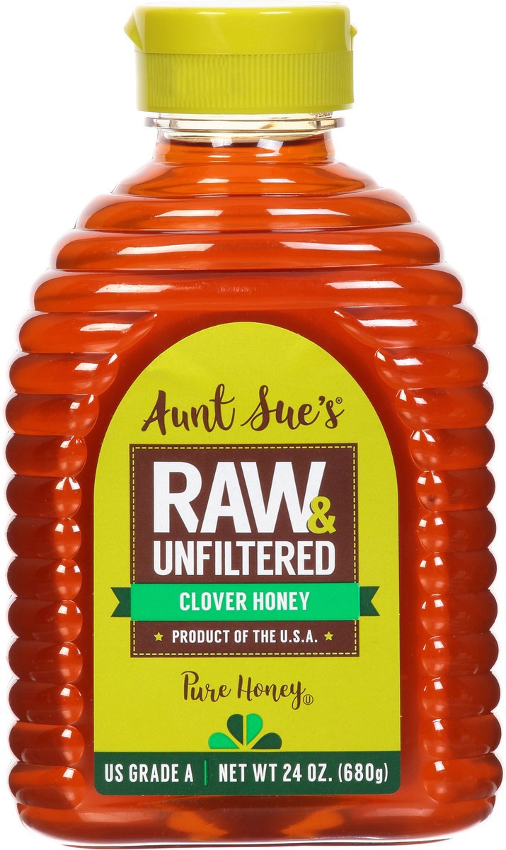 slide 3 of 9, Aunt Sue's Raw & Unfiltered Clover Honey 24 oz, 24 oz