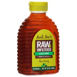 Aunt Sue's Raw & Unfiltered Clover Honey 24 oz
