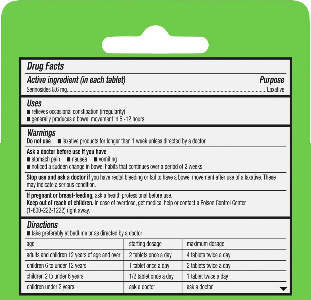 slide 2 of 3, Kroger Senna-Lax Natural Vegetable Laxative, 100 ct