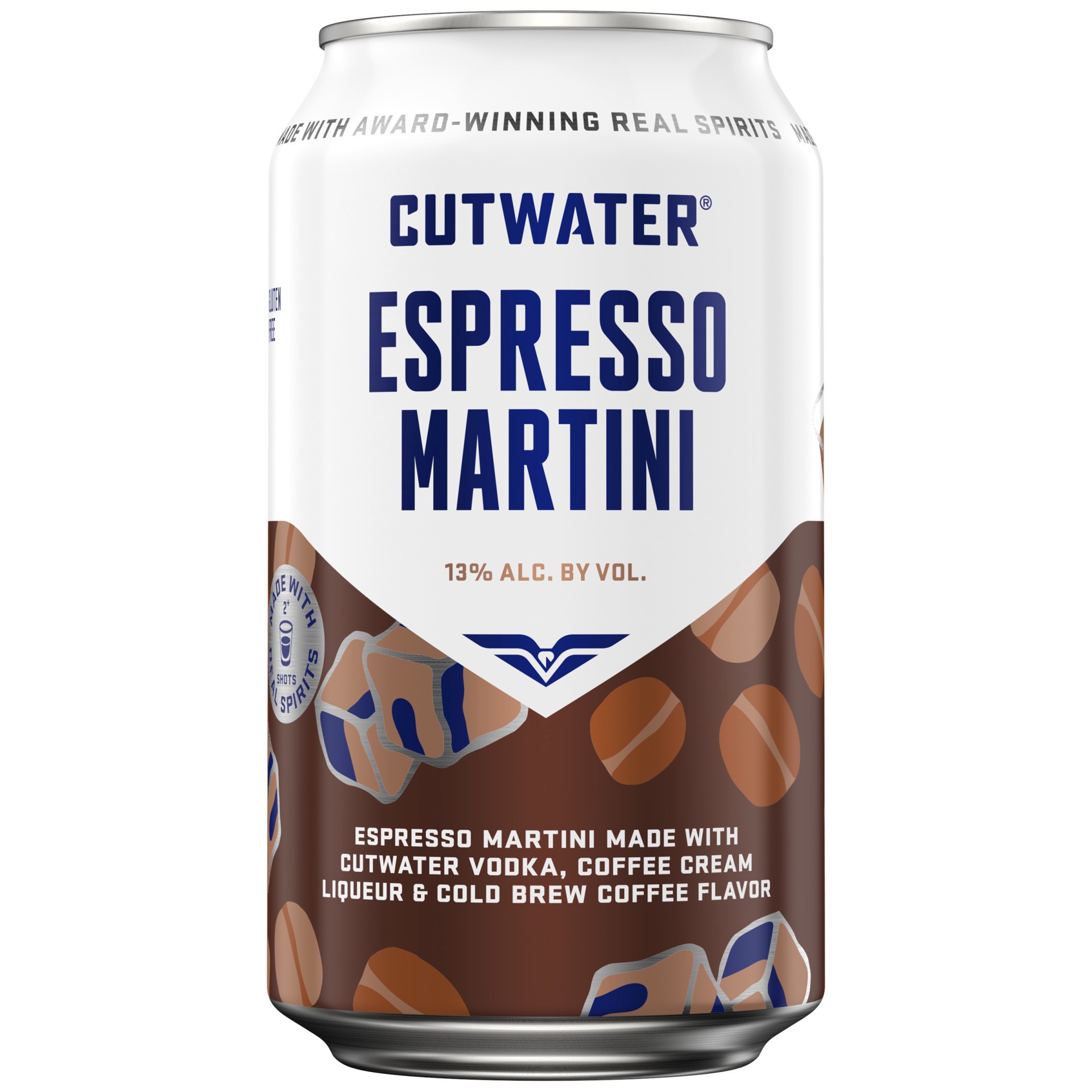 slide 3 of 8, Cutwater Spirits Espresso Martini 12 fl oz Single Can, 12 fl oz
