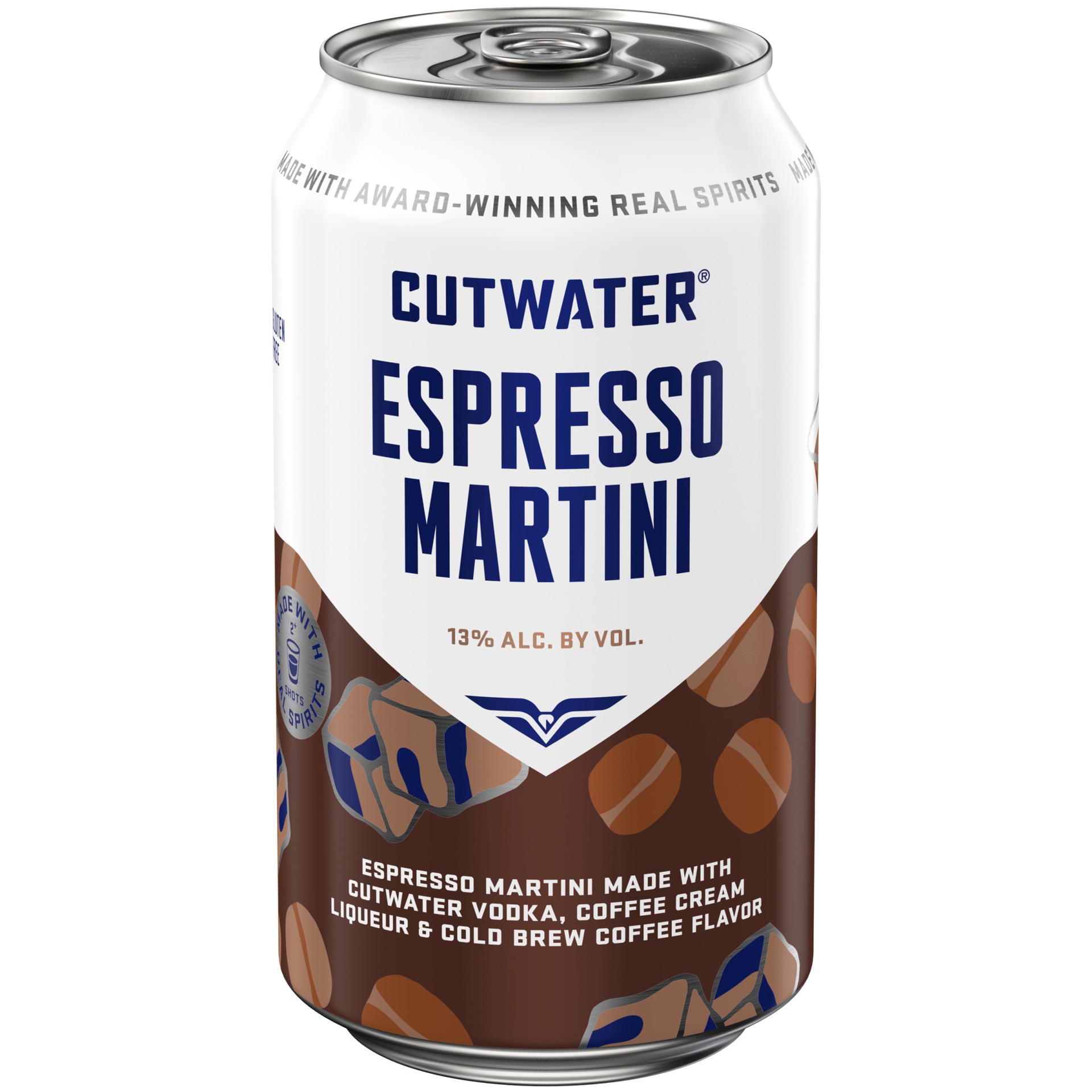 slide 1 of 8, Cutwater Spirits Espresso Martini 12 fl oz Single Can, 12 fl oz
