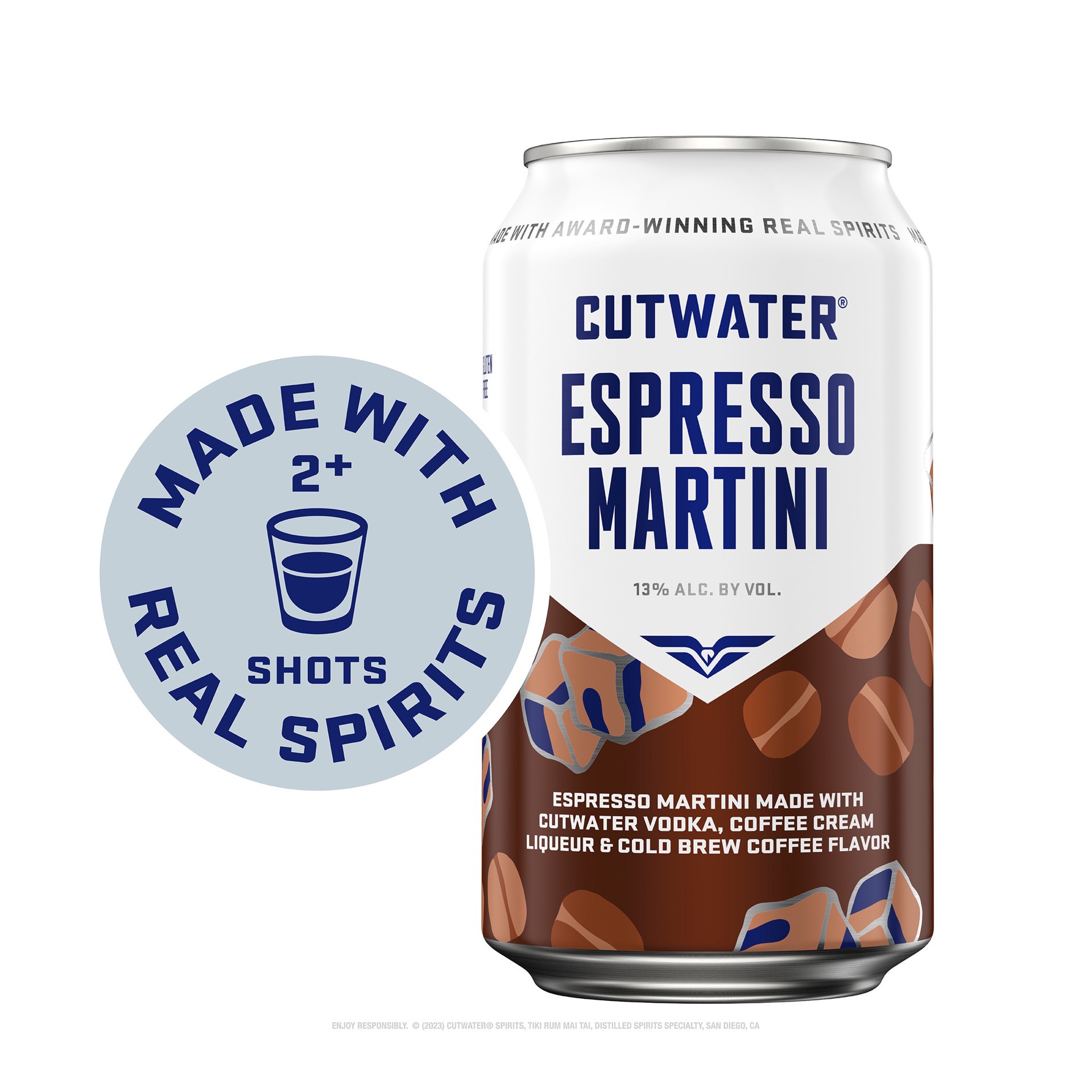 slide 6 of 8, Cutwater Spirits Espresso Martini 12 fl oz Single Can, 12 fl oz